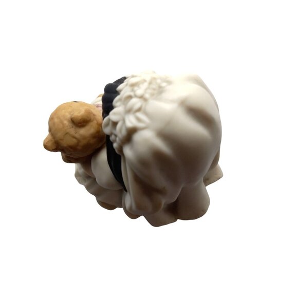 Precious Moments Love Bears All Things Figurine Bride Holding Teddy Bear 1995 - Picture 5 of 7
